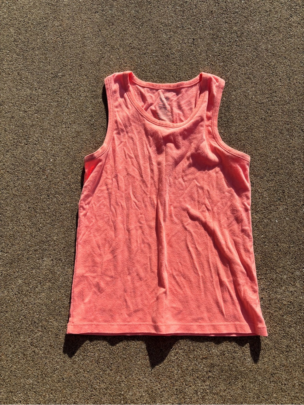 wonder nation Coral Pink Girls Tank Top